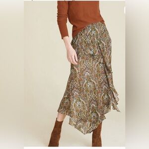 Veronica Beard Trixie Ruffle Midi Skirt LIKE NEW